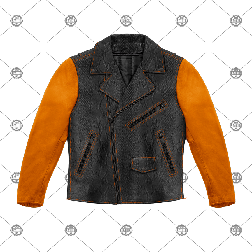 Halloween MC JACKET - MENS Custom Builder Best Leather Ny
