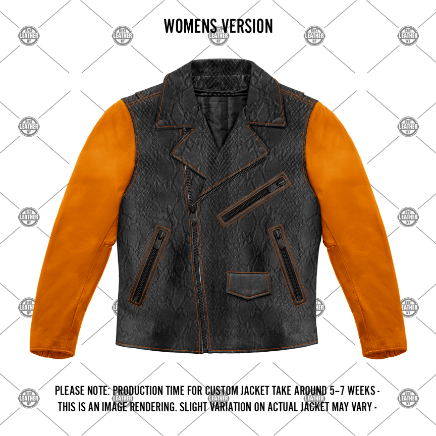 Halloween MC JACKET - WOMENS Custom Builder Best Leather Ny