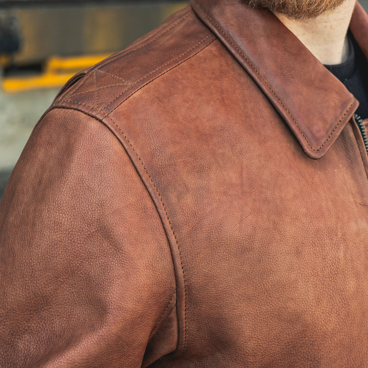 Striker Moto Bomber - Men's Leather Jacket Men's Motorcycle Jacket Best Leather Ny