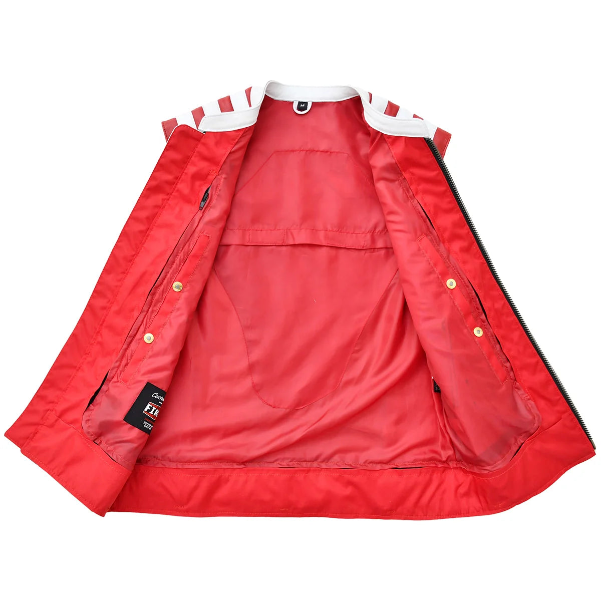 Stateside - Mens American Flag Leather Motorcycle Vest Men's Leather Vest Best Leather Ny