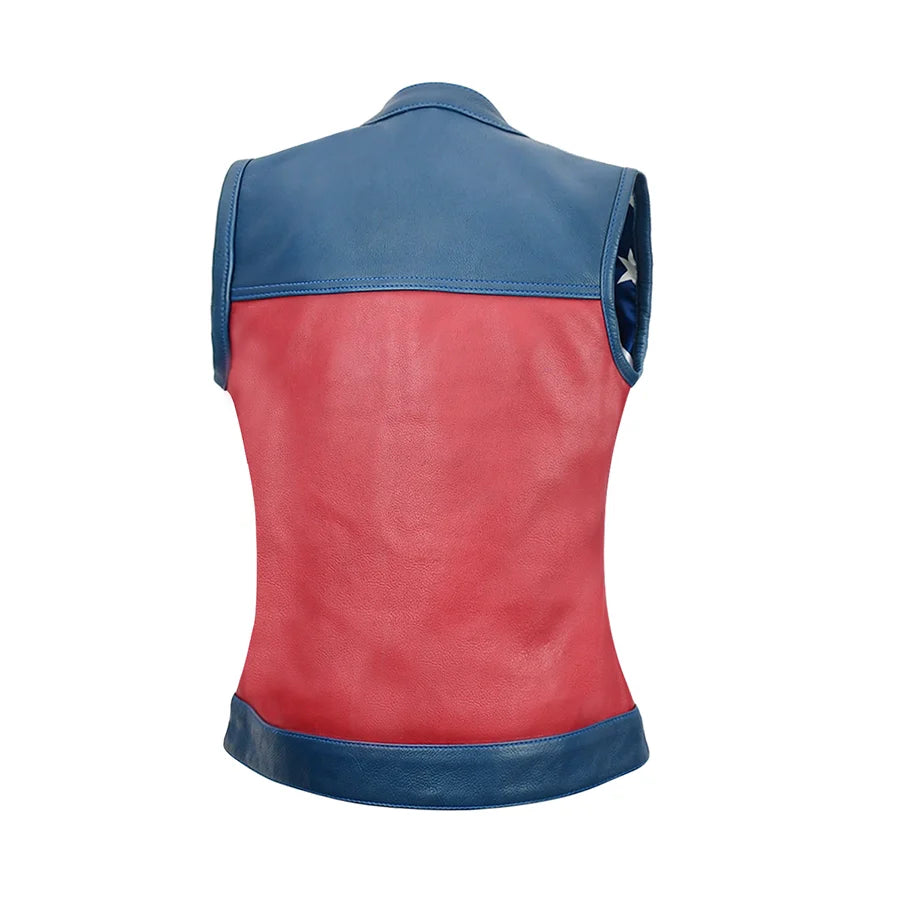 Freedom Belle Women's Motorcycle Leather Vest Women's Leather Vest Best Leather Ny