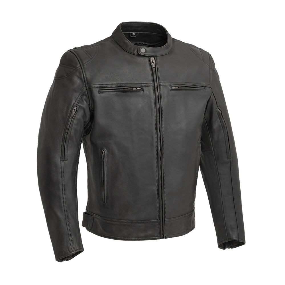 SERPENT - Scooter Style Men's Leather Motorcycle Jacket Men's Motorcycle Jacket Best Leather Ny
