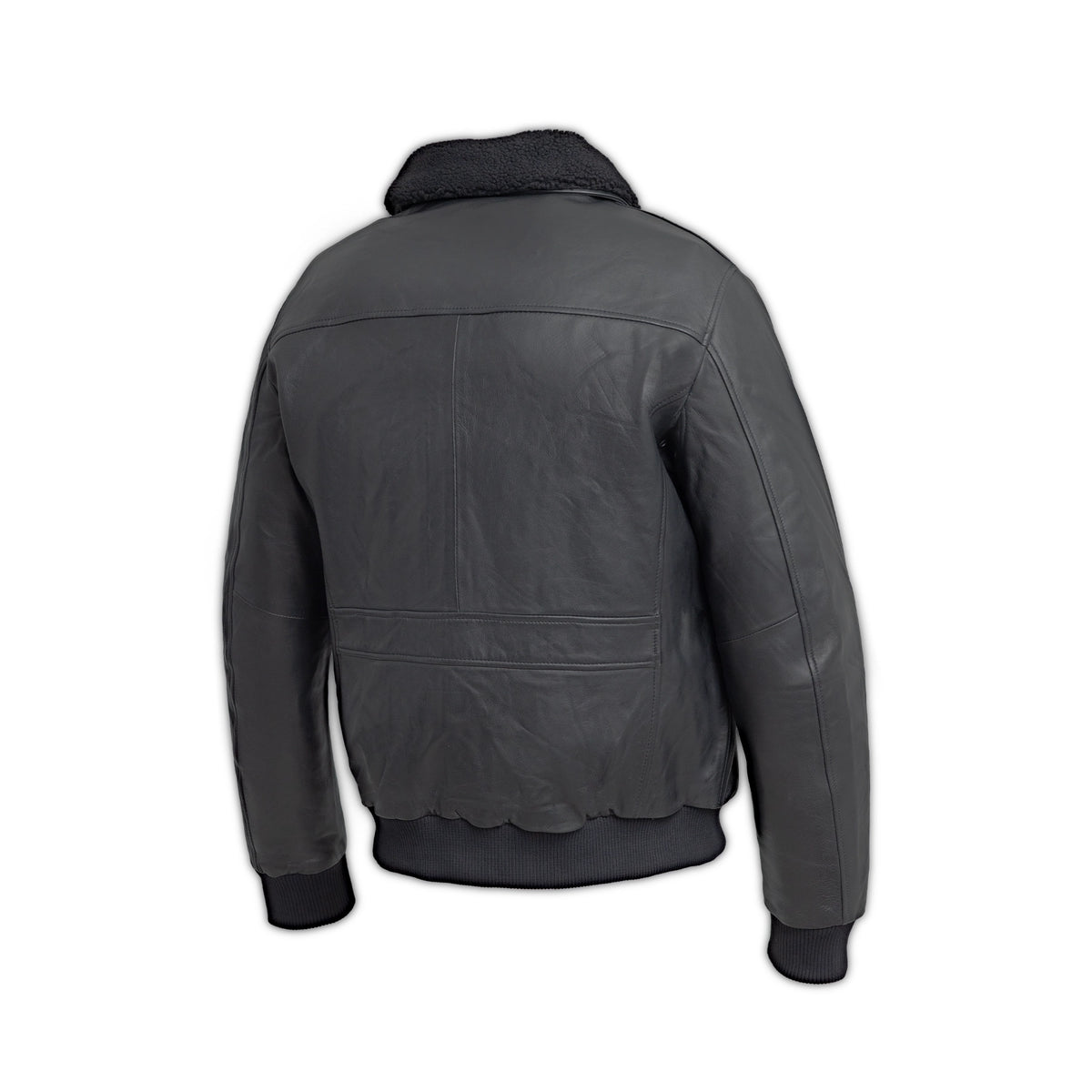Baron Mens Bomber Leather Jacket Men's New Zealand Lambskin Jacket FMCo
