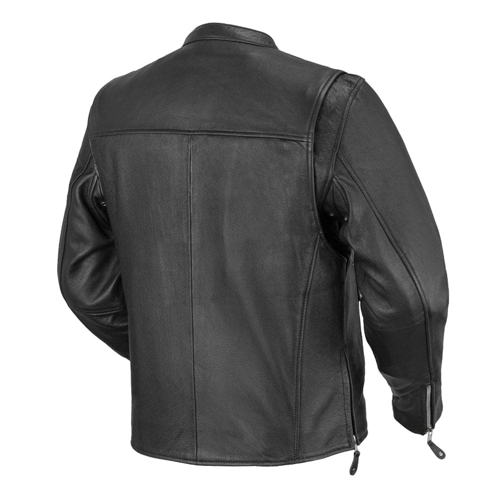 DAREDEVIL Cafe Style Men's Leather Motorcycle Jacket Men's Motorcycle Jacket Best Leather Ny