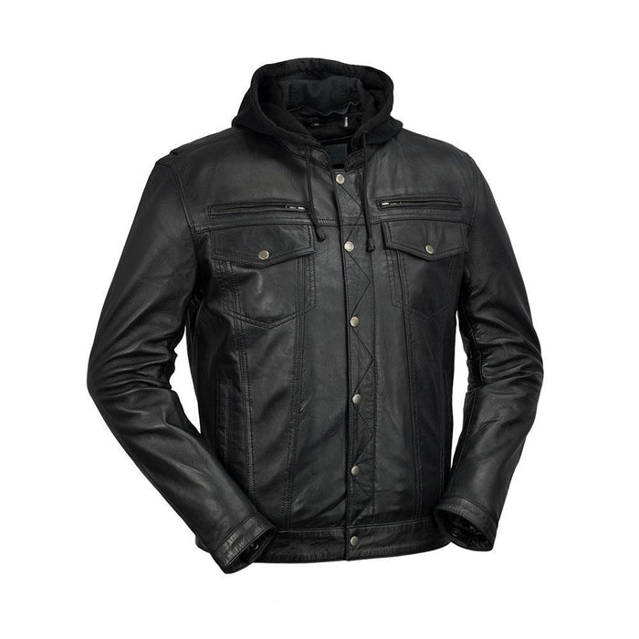 Axel - Men's Hooded Leather Jacket Men's Fashion Leather Jacket Best Leather Ny
