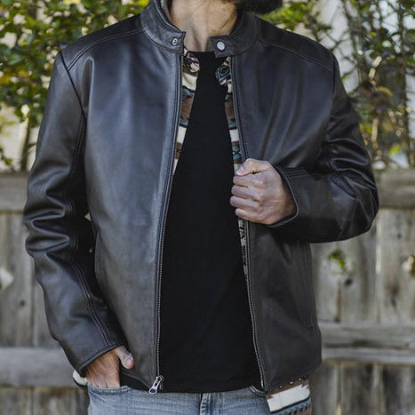 Blake - Men's Fashion Lambskin Leather Jacket (Black) Men's Fashion Leather Jacket Best Leather Ny