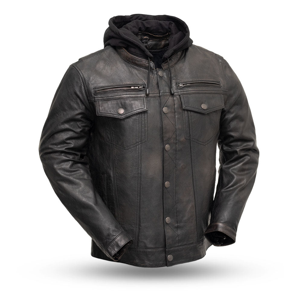 BROOKLYN Men's Leather Motorcycle Jacket Men's Motorcycle Jacket Best Leather Ny