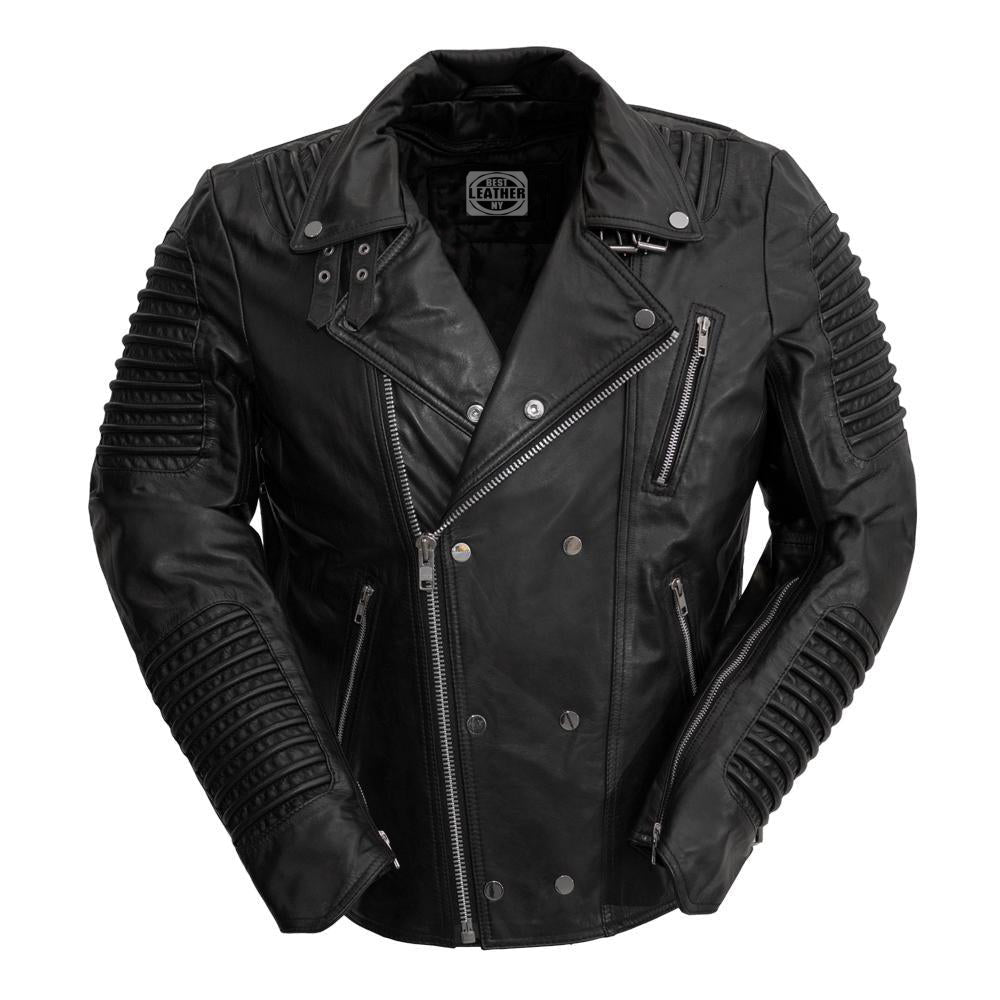 Brooklyn - Men's Fashion Lambskin Leather Jacket (Black) Men's Fashion Leather Jacket Best Leather Ny