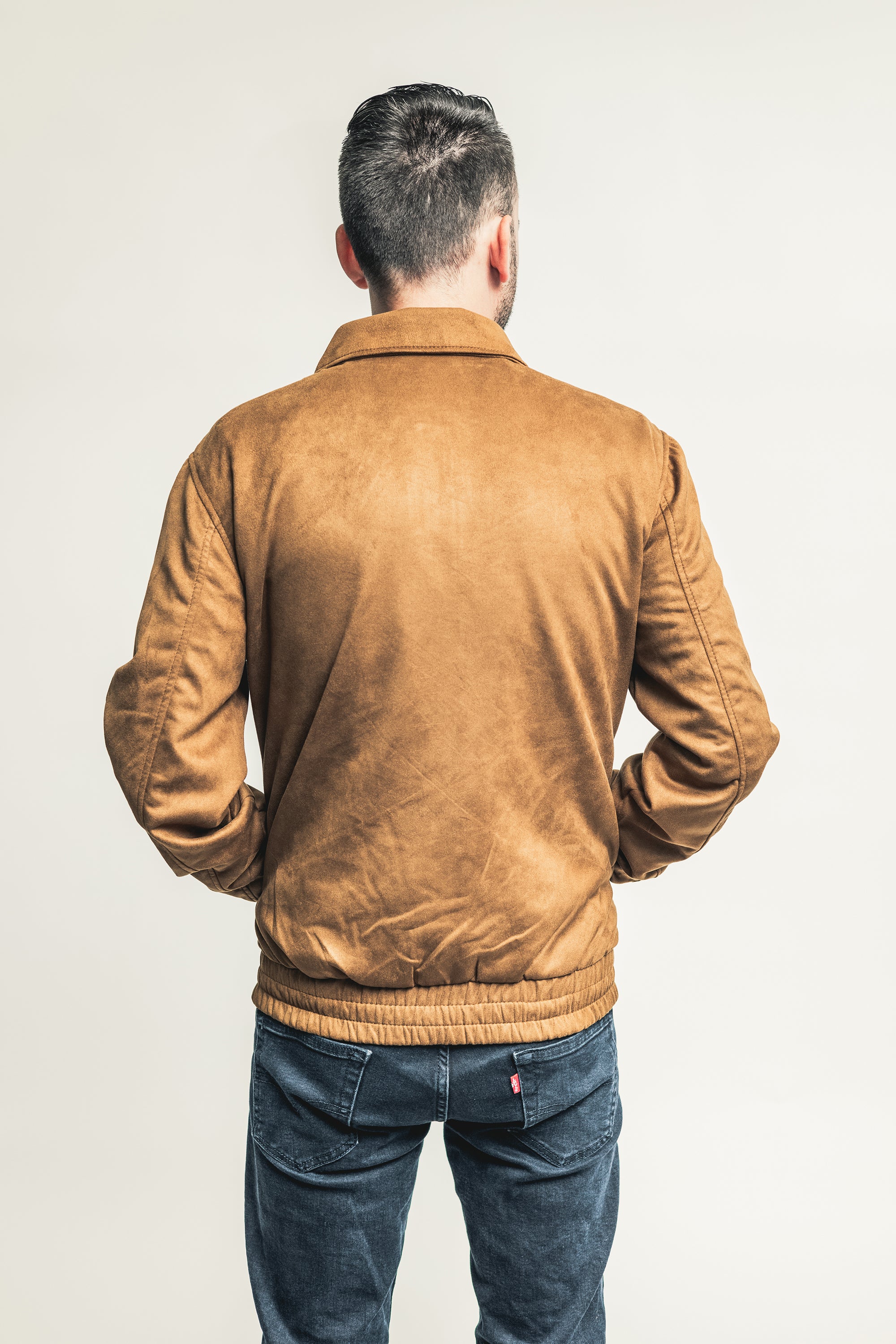 Cameron Men's Vegan Faux Suede Jacket Men's Vegan Faux Suede Jacket FMCo