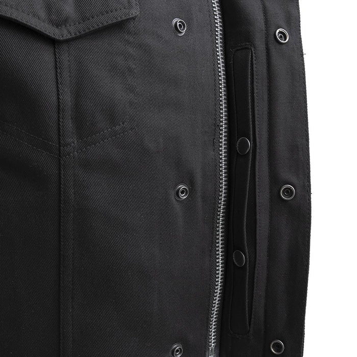 CAPTAIN - Motorcycle Twill Vest Men's Twill Vest Best Leather Ny