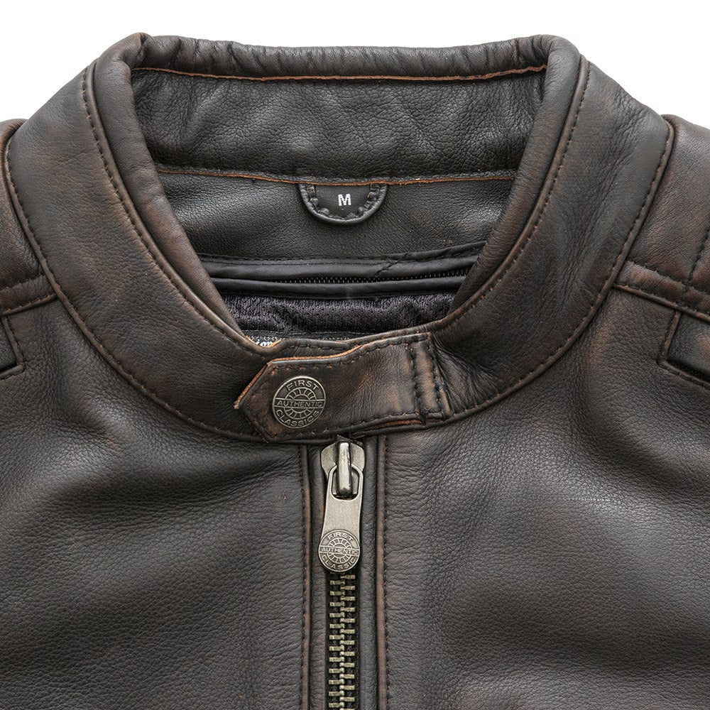 CRUSADER Motorcycle Leather Jacket Men's Motorcycle Jacket Best Leather Ny