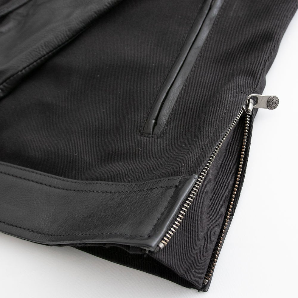 MARTIAL Motorcycle Twill/Leather Jacket Men's Motorcycle Jacket Best Leather Ny