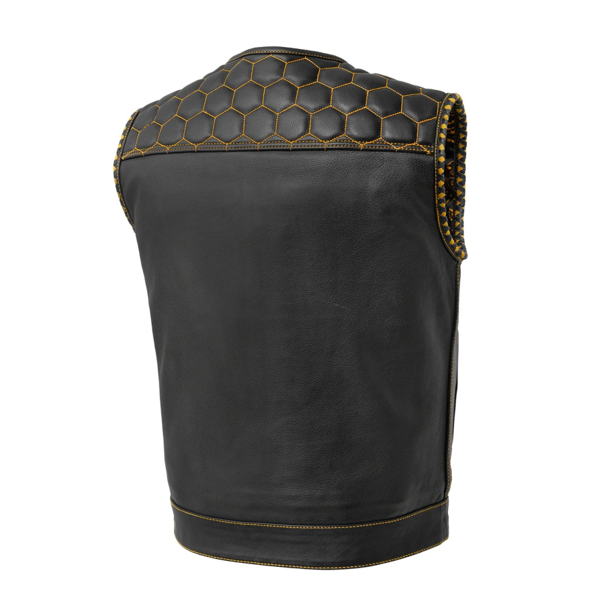 Summit Men's Club Style Leather Vest Men's Leather Vest Best Leather Ny