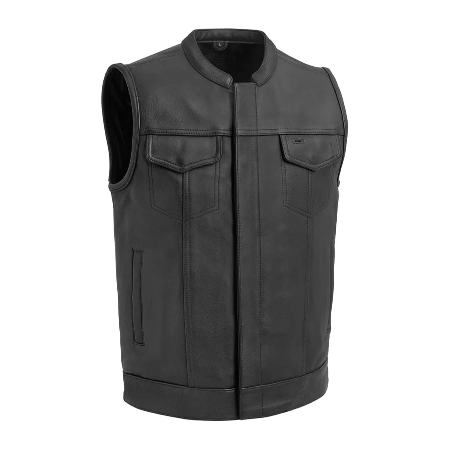 RUTGER - Motorcycle Leather Vest Men's Leather Vest Best Leather Ny