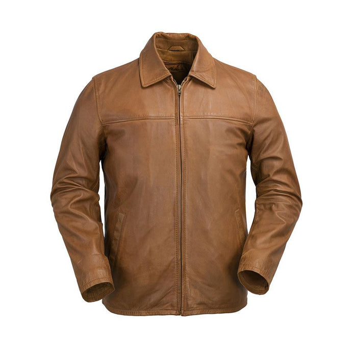 Indiana - Men's Casual Fashion Leather Jacket (Whiskey) Men's Fashion Leather Jacket Best Leather Ny
