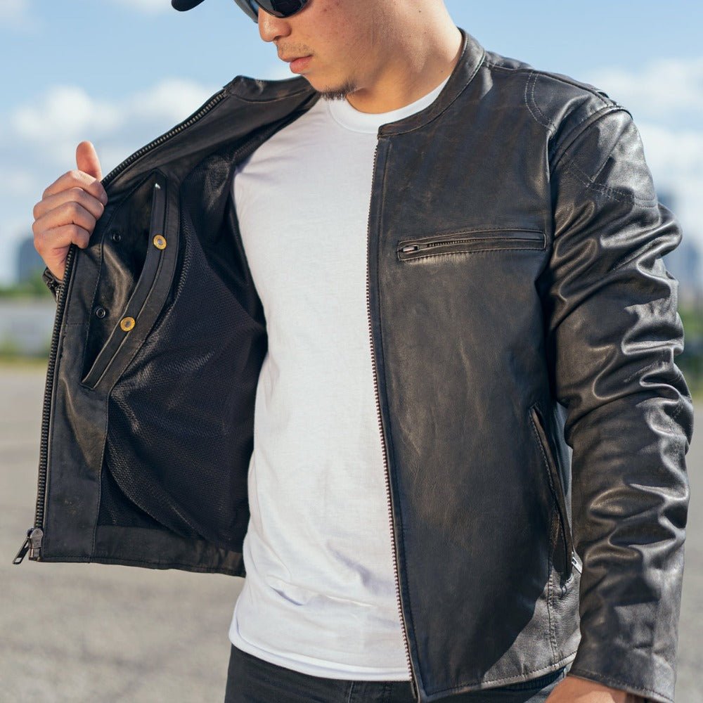 Mad Max - Best Leather Riding Jacket for Bikers Men's Motorcycle Jacket Best Leather Ny