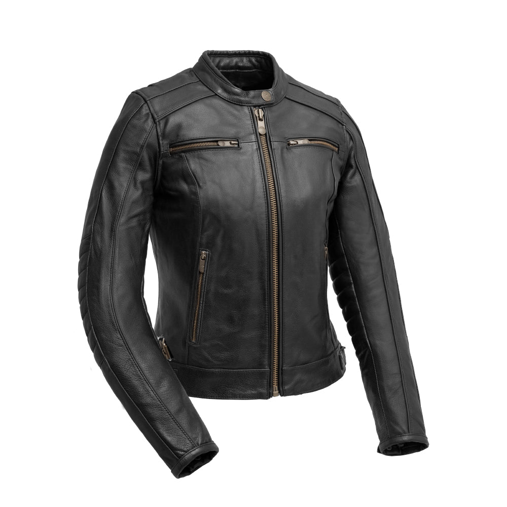 Zephyr - Women's Motorcycle Leather Jacket Women's Motorcycle Leather Jacket Best Leather Ny Black XS