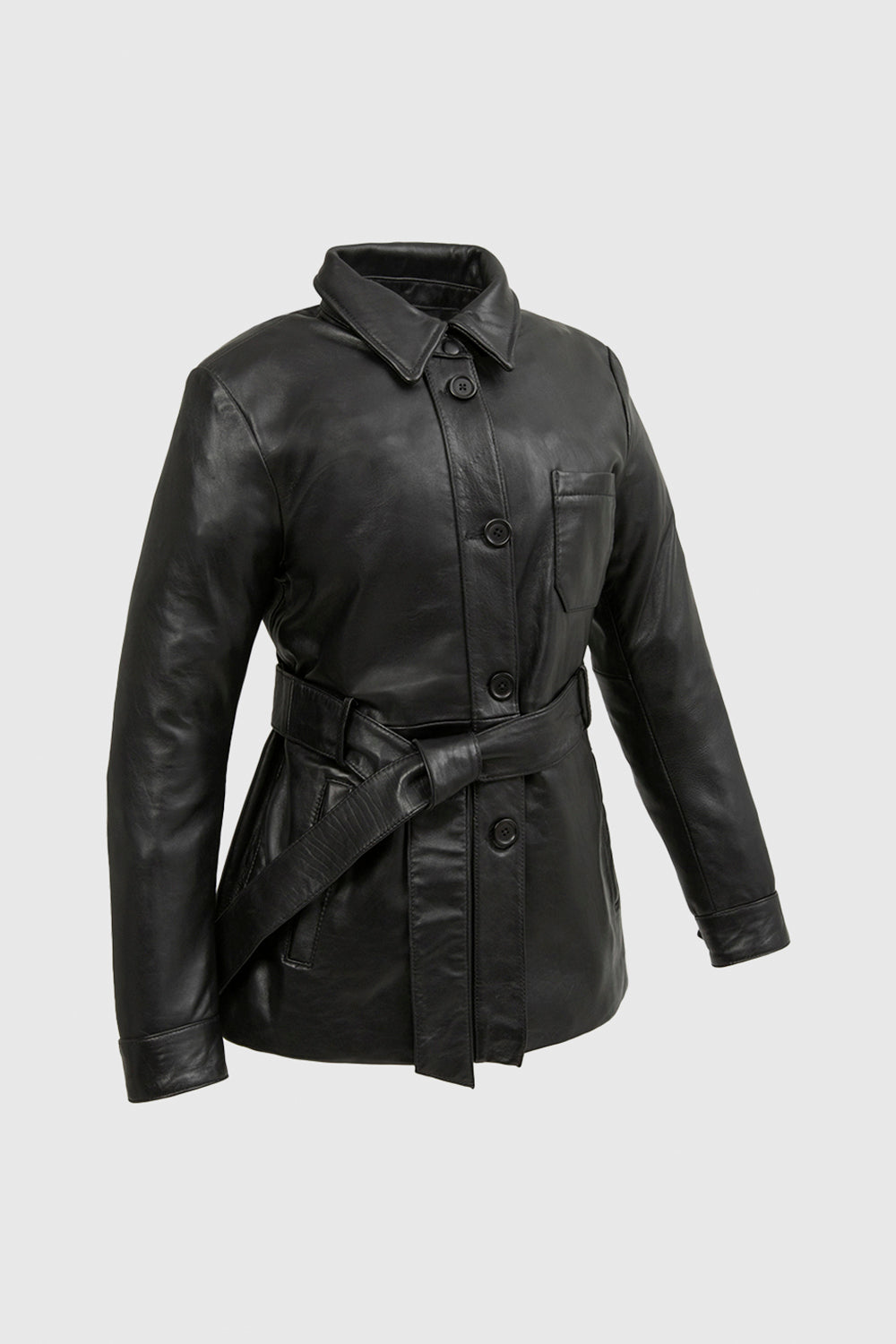 Janely Womens Fashion Leather Jacket Women's New Zealand Lambskin Leather FMCo