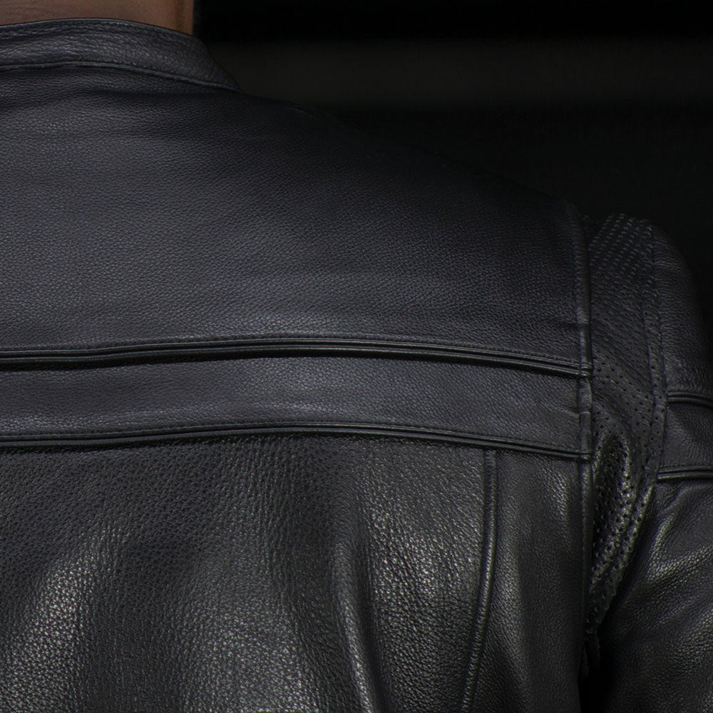 STROM Men's Leather Motorcycle Jacket Men's Motorcycle Jacket Best Leather Ny