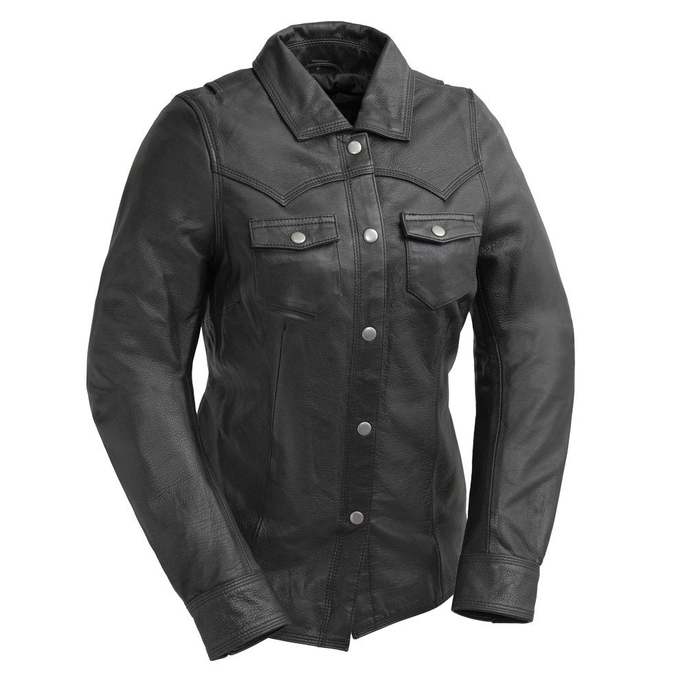 Zenith Women's Leather Motorcycle Shirt Women's Motorcycle Leather Jacket Best Leather Ny XS