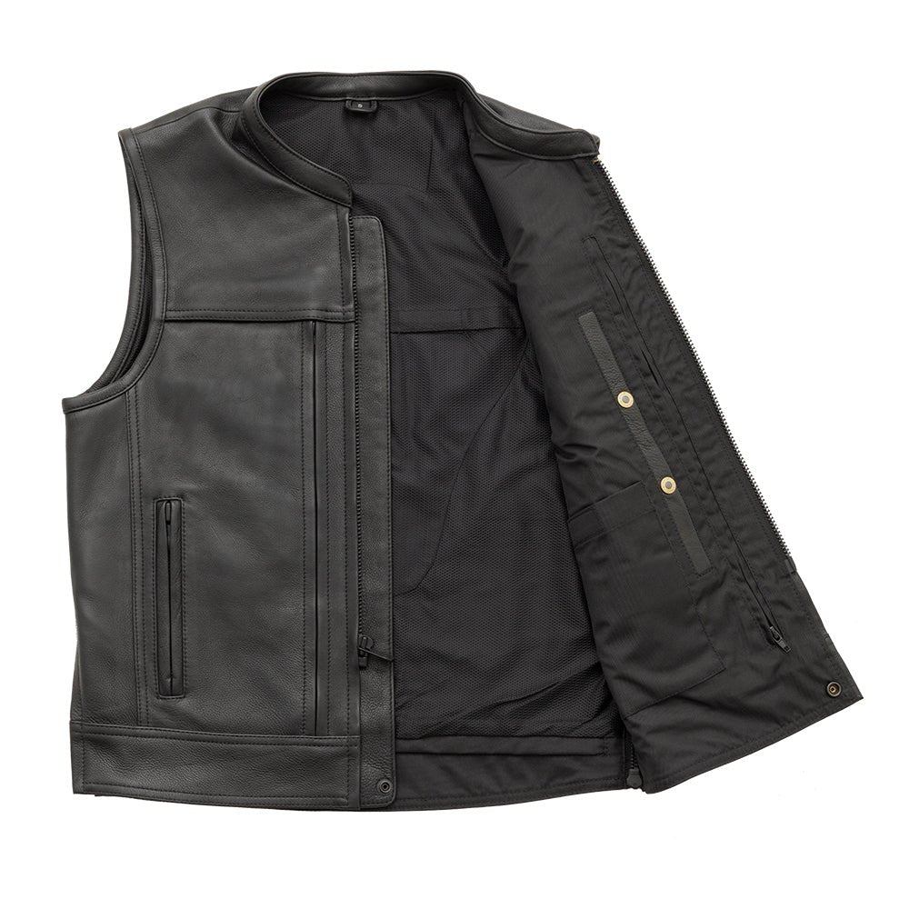 CANUCK - Motorcycle Leather Vest Men's Leather Vest Best Leather Ny