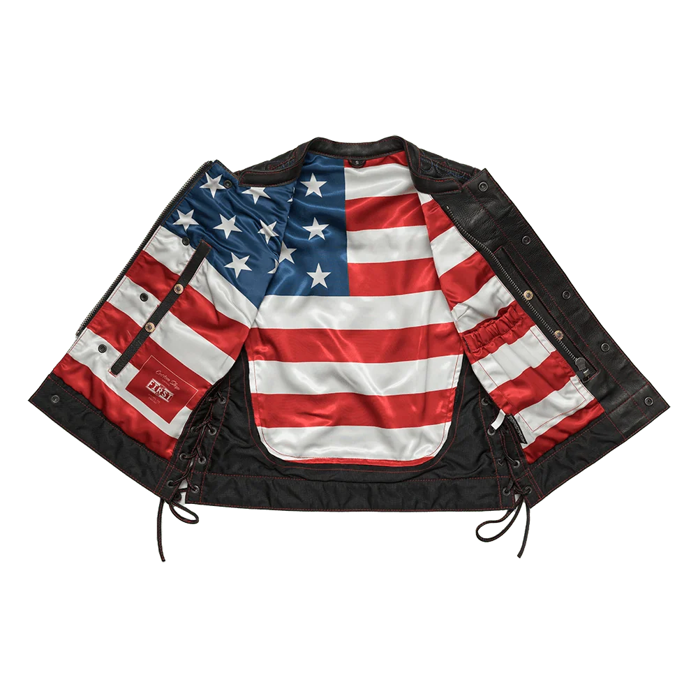 Rosie Women’s Motorcycle Leather Vest Women's Leather Vest Best Leather Ny