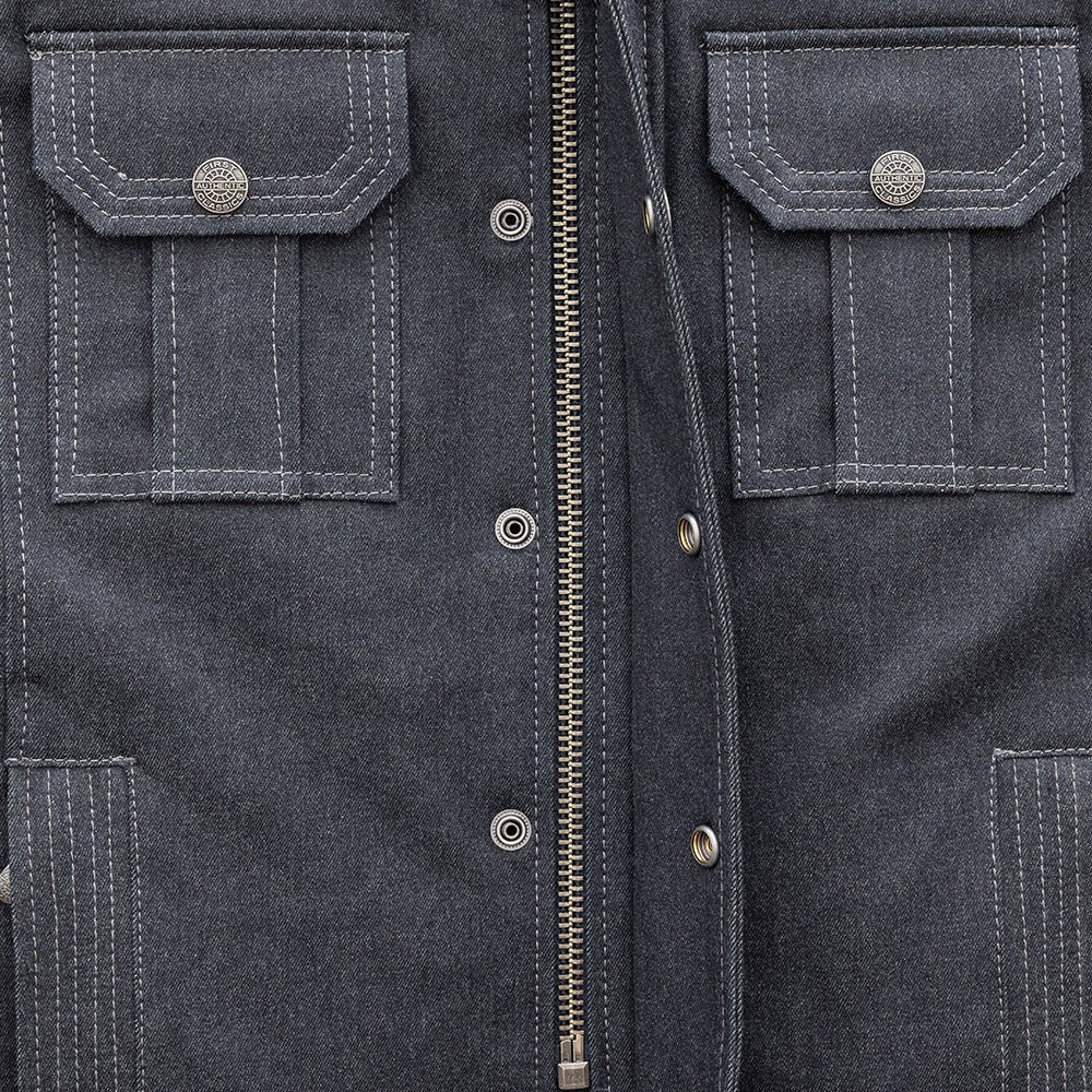 Falcon Men's Thunder Denim Motorcycle Jacket Men's Denim Jacket Best Leather Ny