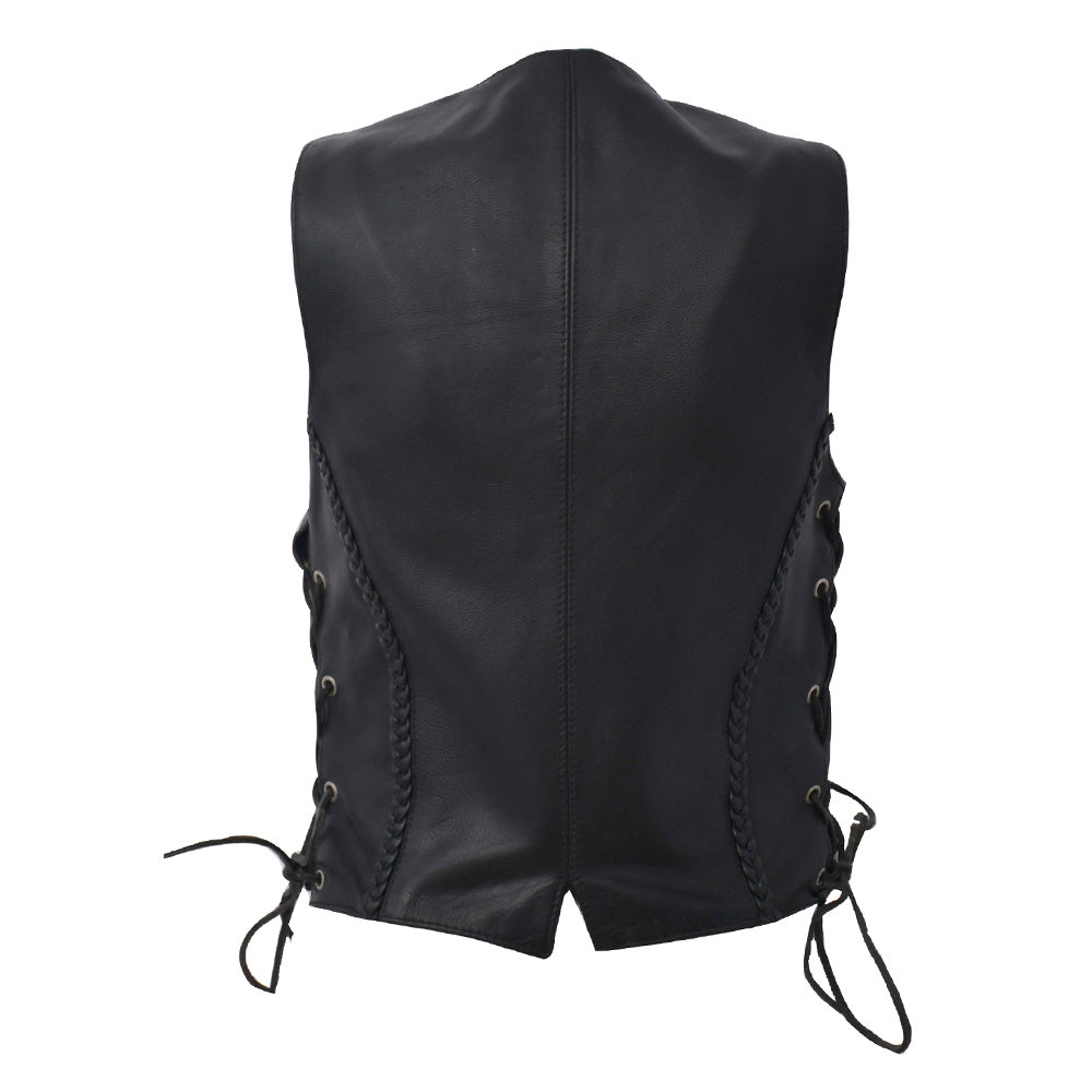 Trinity - Women's Motorcycle Western Style Leather Vest Women's Leather Vest Best Leather Ny