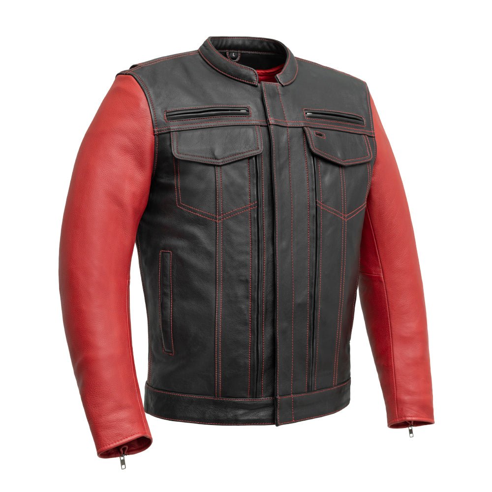 Bistro Men's Cafe Style Leather Jacket Men's Motorcycle Jacket Best Leather Ny