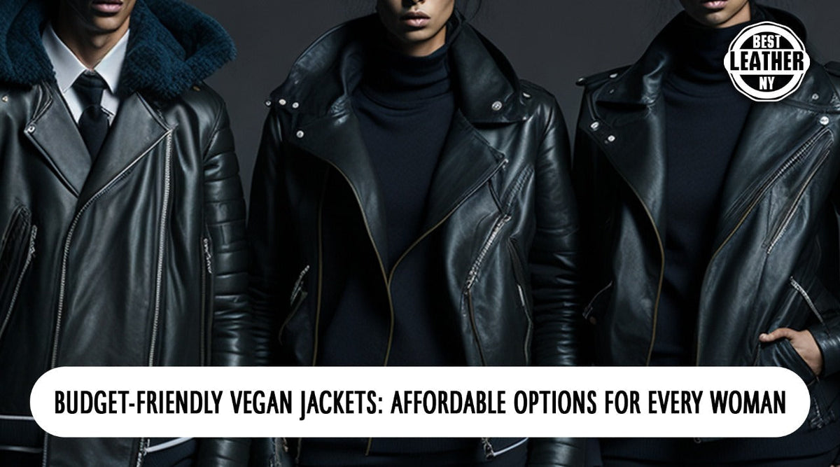 Budget-friendly vegan leather jackets for women – stylish and affordable cruelty-free outerwear options.