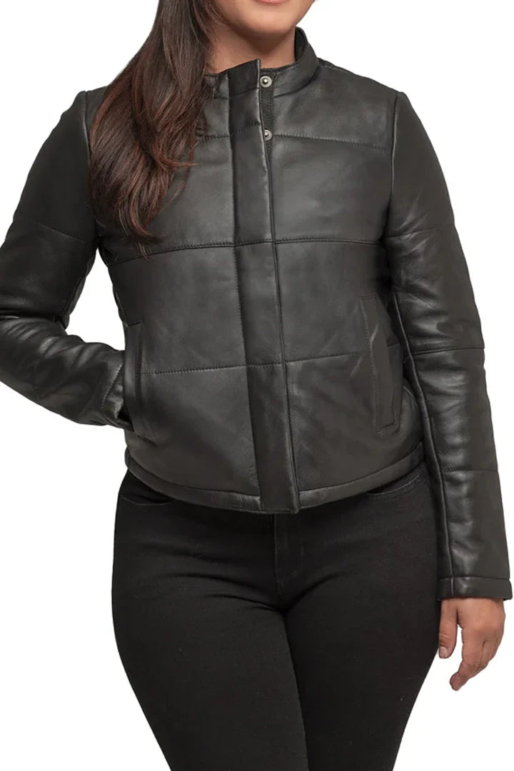 Melysa Leather Jacket Women's Fashion Leather Jacket FMCo