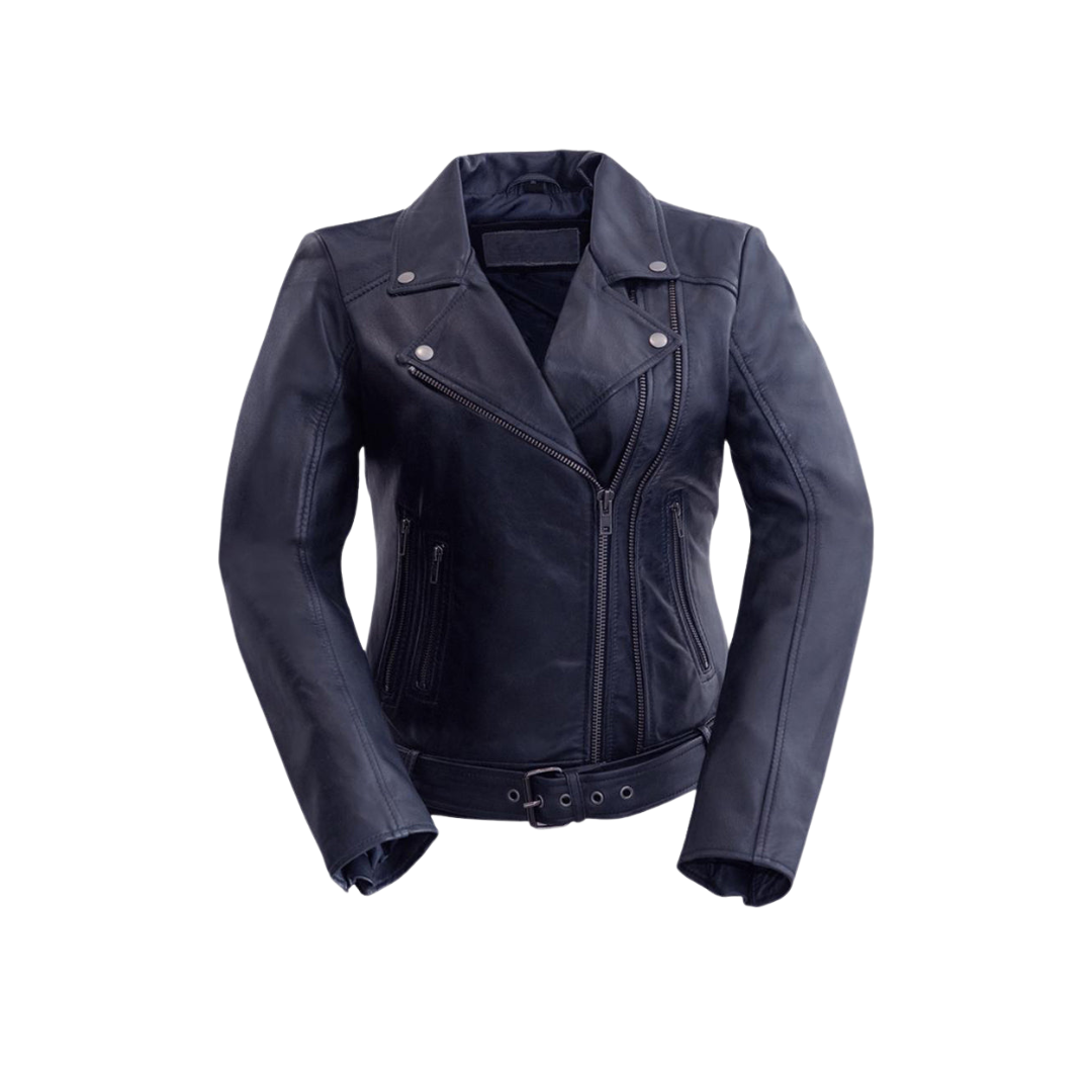 Chloe - Women's Fashion Lambskin Leather Jacket (Violet) Women's Fashion Leather Jacket Best Leather Ny