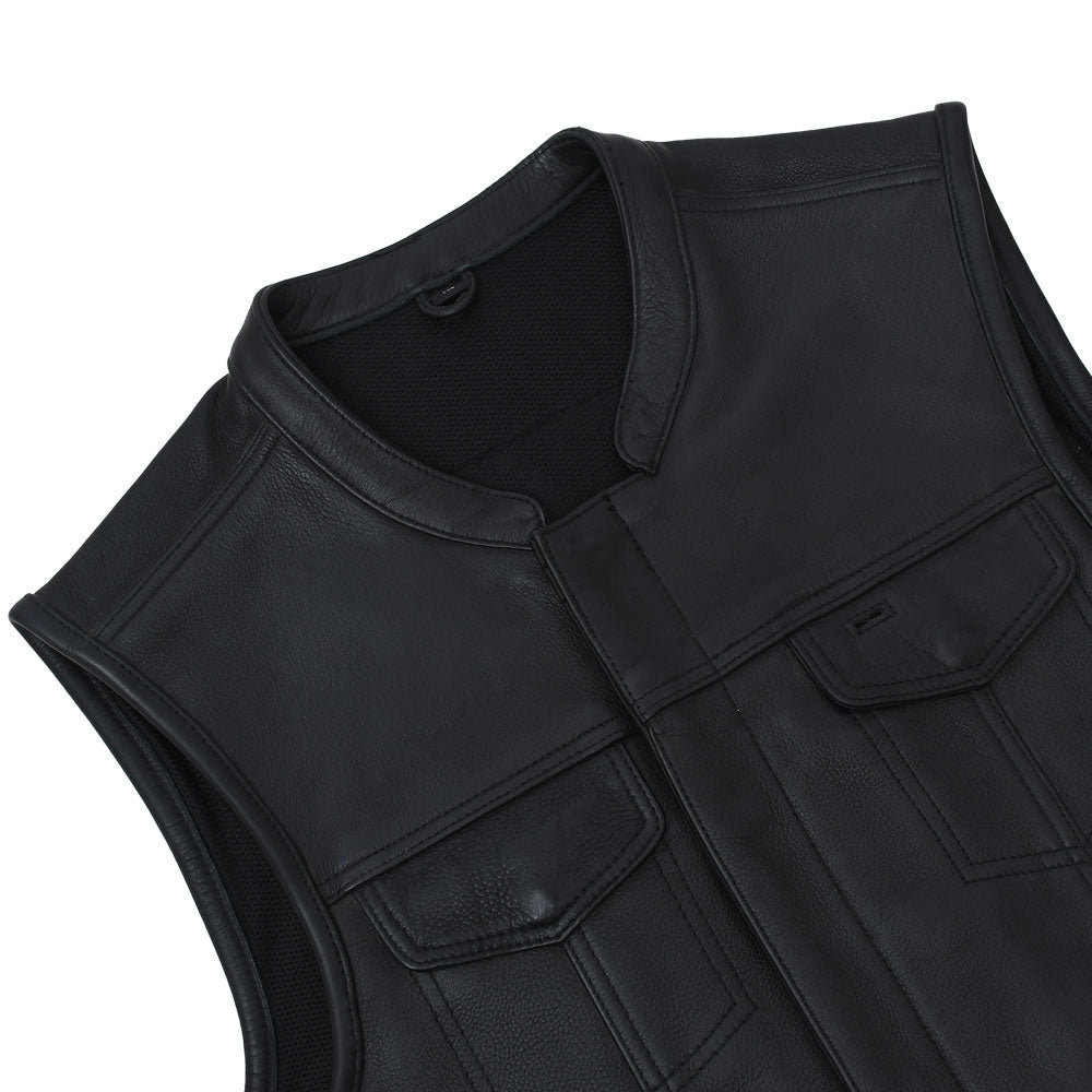 RUTGER - Motorcycle Leather Vest Men's Leather Vest Best Leather Ny