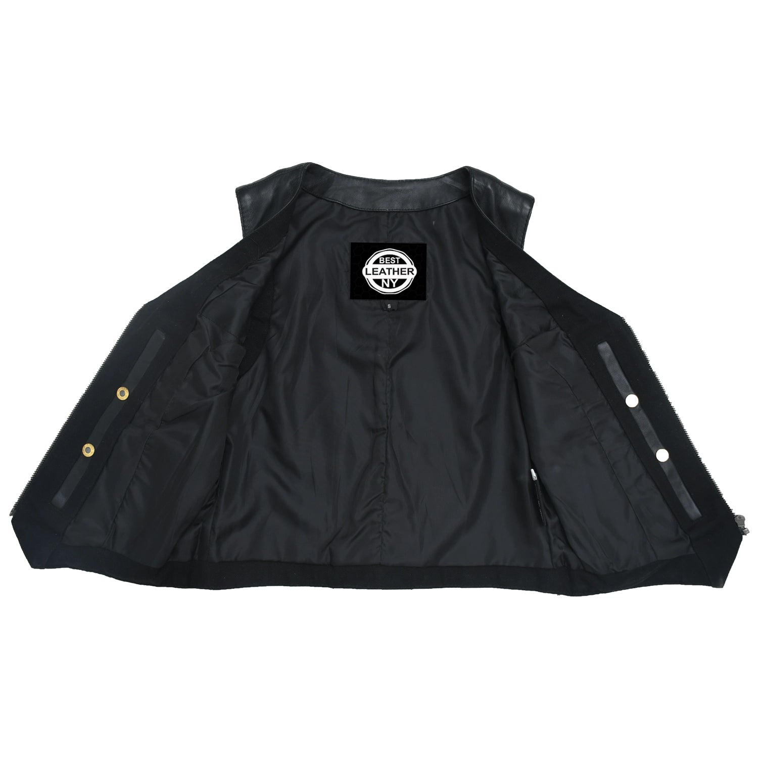 SATIN Motorcycle Leather Vest Women's Leather Vest Best Leather Ny