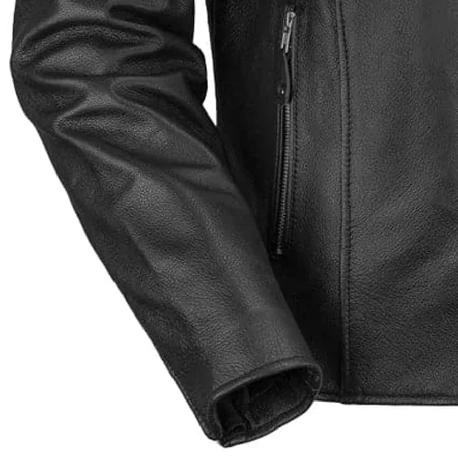 DAREDEVIL Cafe Style Men's Leather Motorcycle Jacket Men's Motorcycle Jacket Best Leather Ny