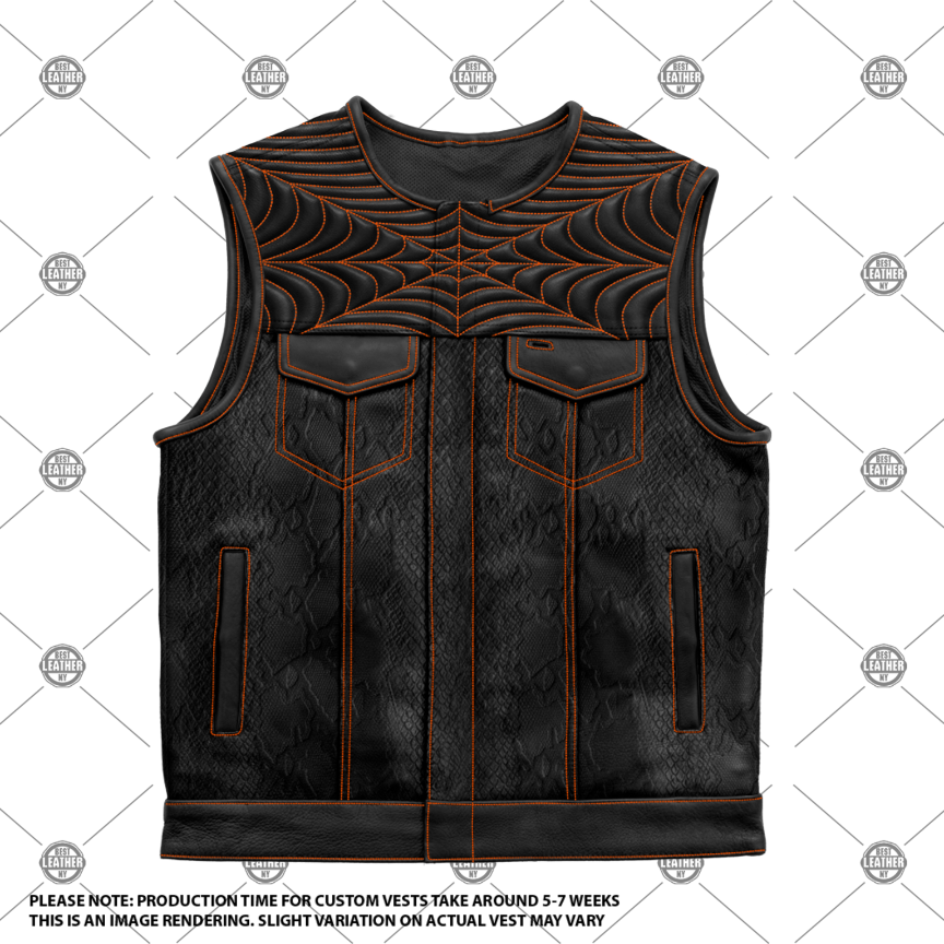 Halloween Mens Club Style Custom Vest Custom Builder Best Leather Ny