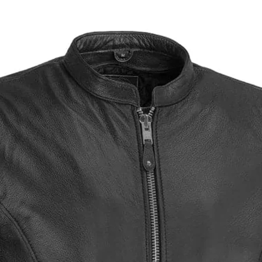 DAREDEVIL Cafe Style Men's Leather Motorcycle Jacket Men's Motorcycle Jacket Best Leather Ny
