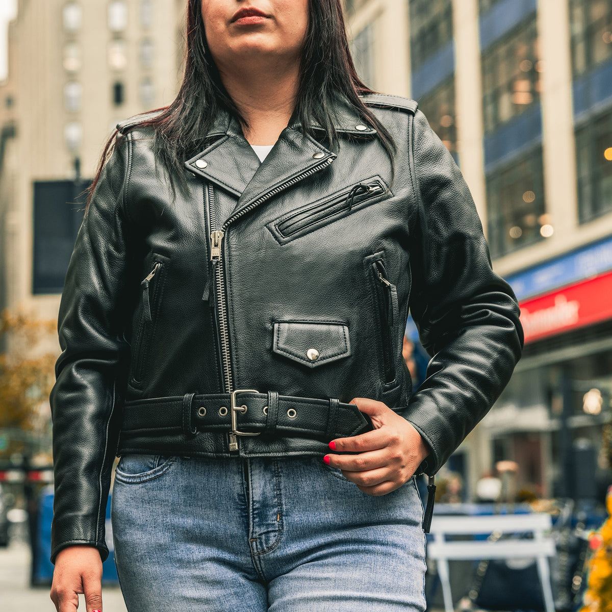 WONDERLAND Motorcycle Leather Jacket Women's Motorcycle Leather Jacket Best Leather Ny