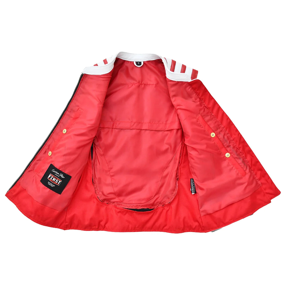 Glory Belle - Womens American Flag Leather Motorcycle Vest Women's Leather Vest Best Leather Ny