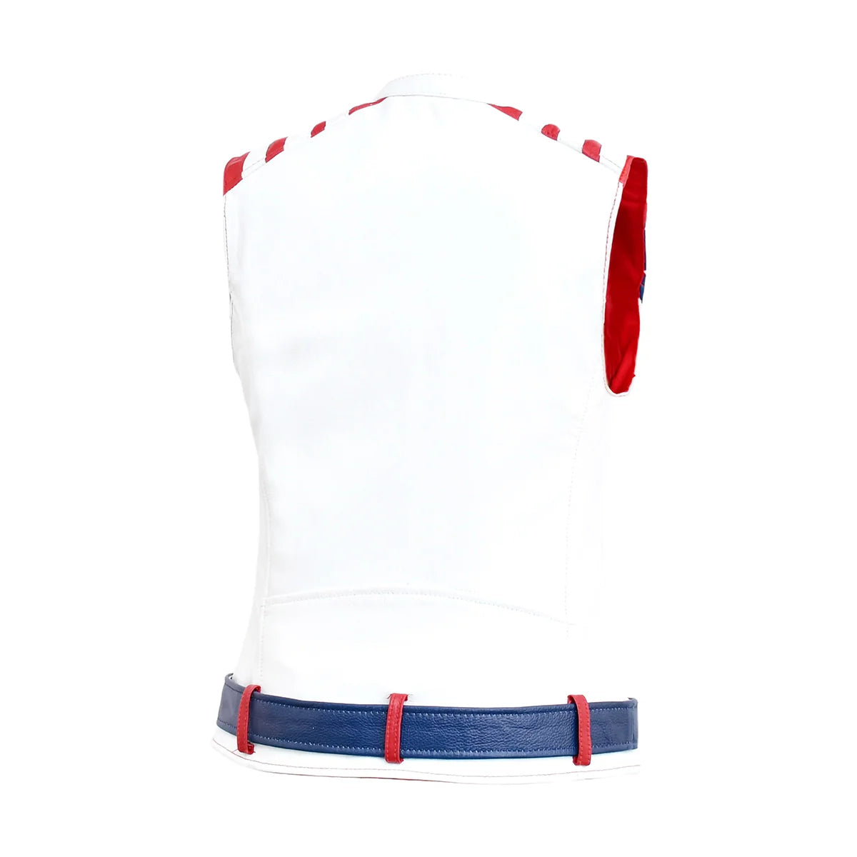 Glory Belle - Womens American Flag Leather Motorcycle Vest Women's Leather Vest Best Leather Ny