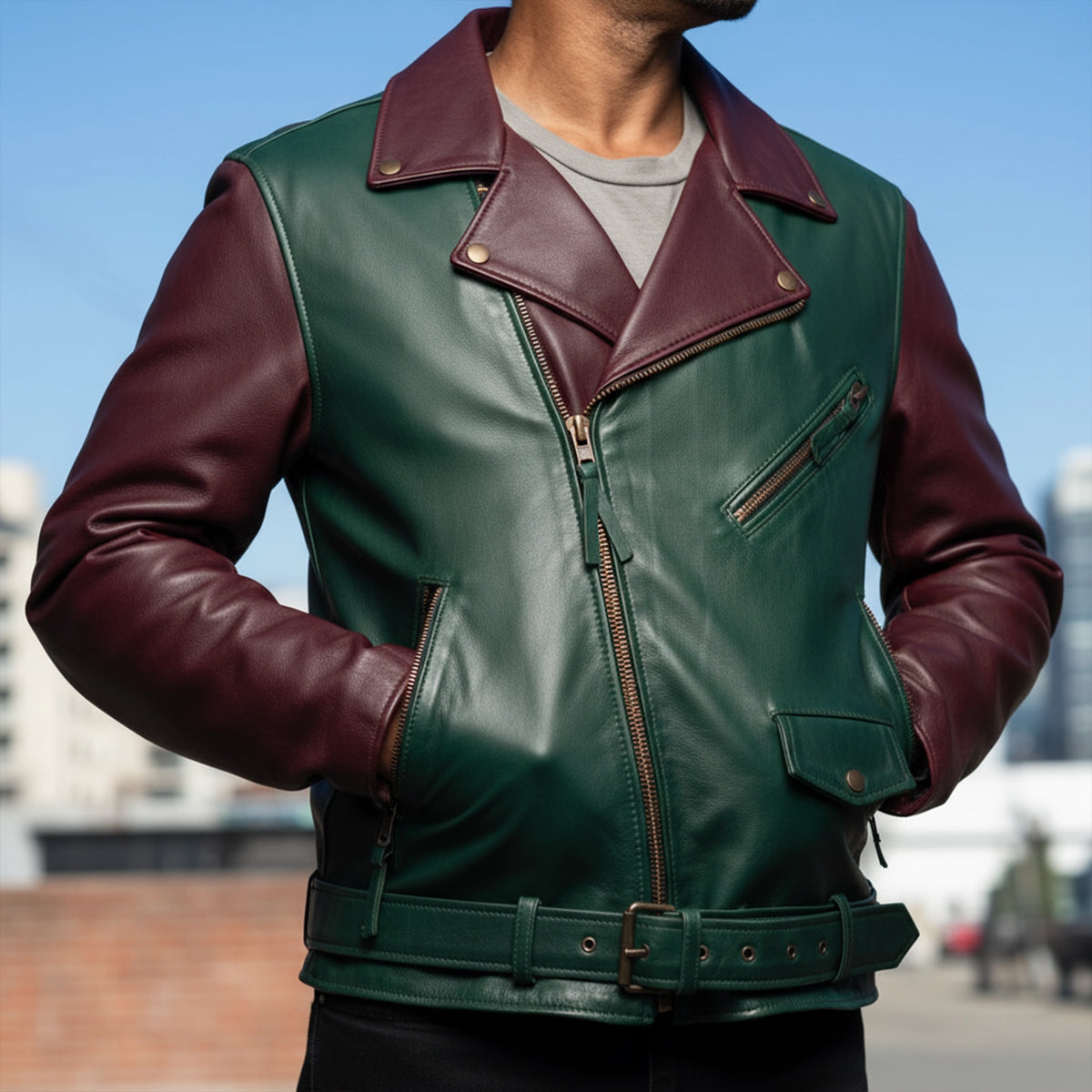 CUSTOM MC JACKET - MENS Custom Builder Best Leather Ny