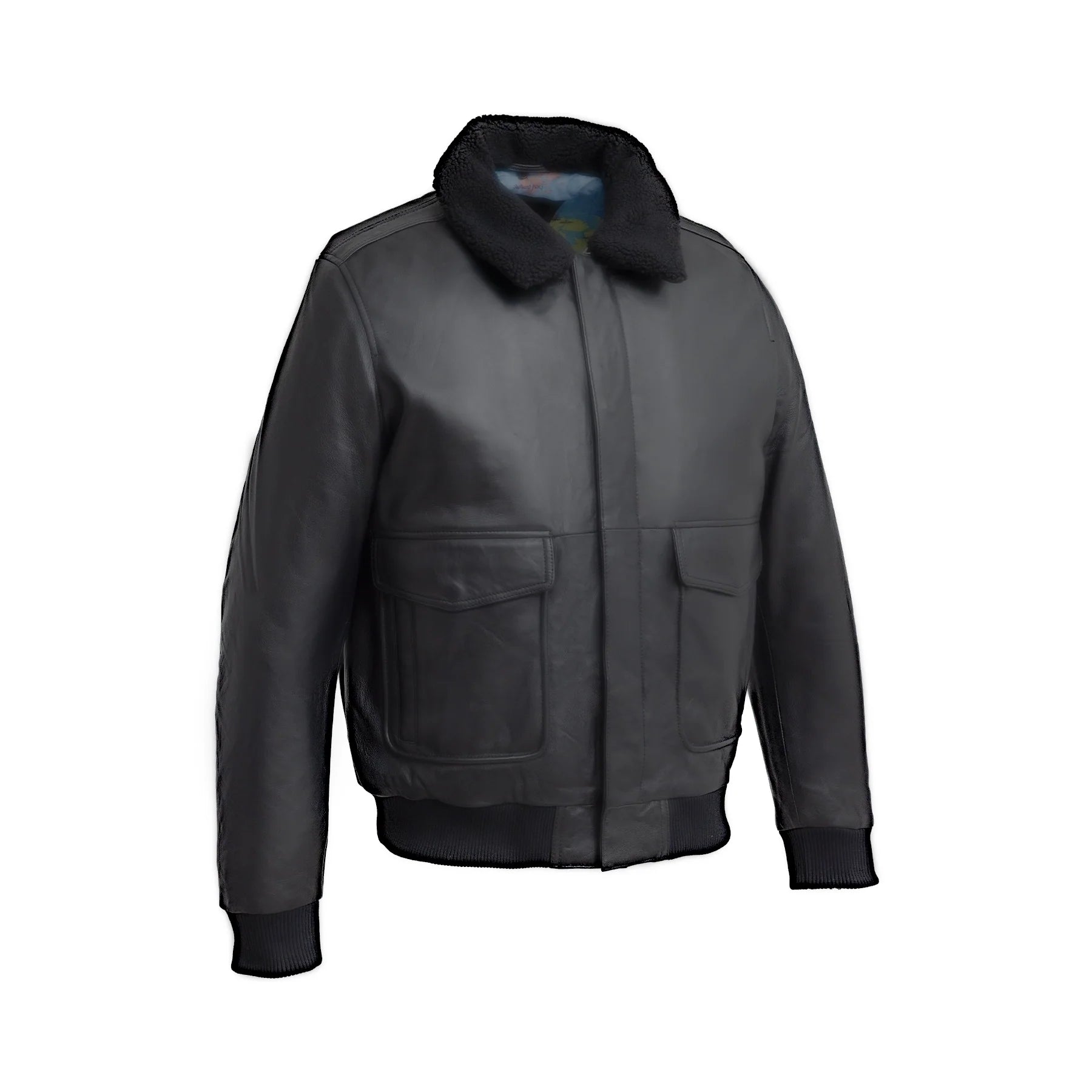 Baron Mens Bomber Leather Jacket Men's New Zealand Lambskin Jacket FMCo