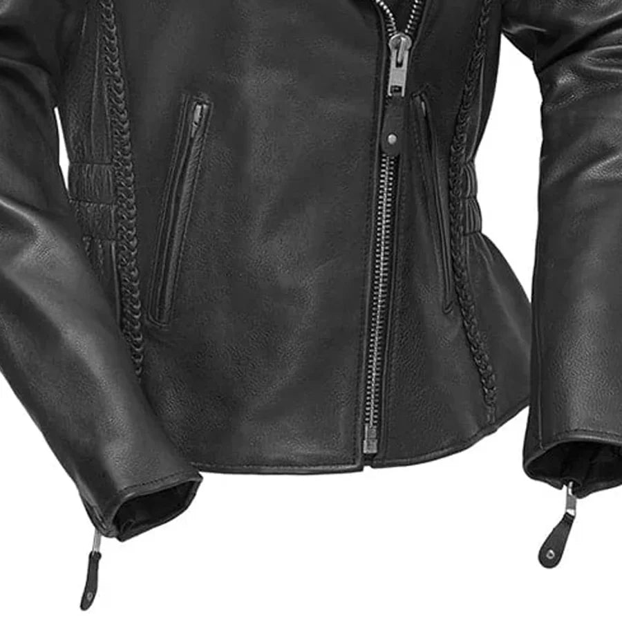 YELONA BELOVA Motorcycle Leather Jacket Women's Motorcycle Leather Jacket Best Leather Ny