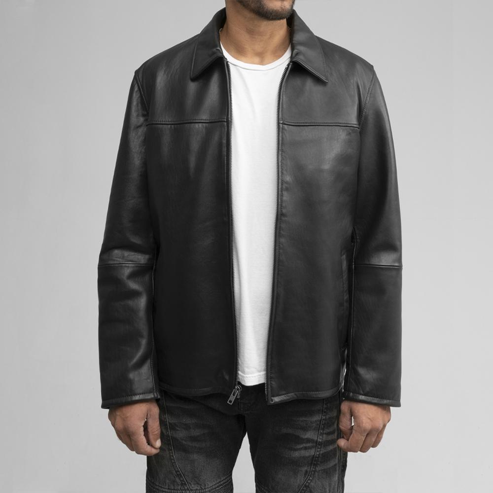 Anderson Men's Lambskin Leather Jacket Men's Fashion Jacket FMCo Black XS