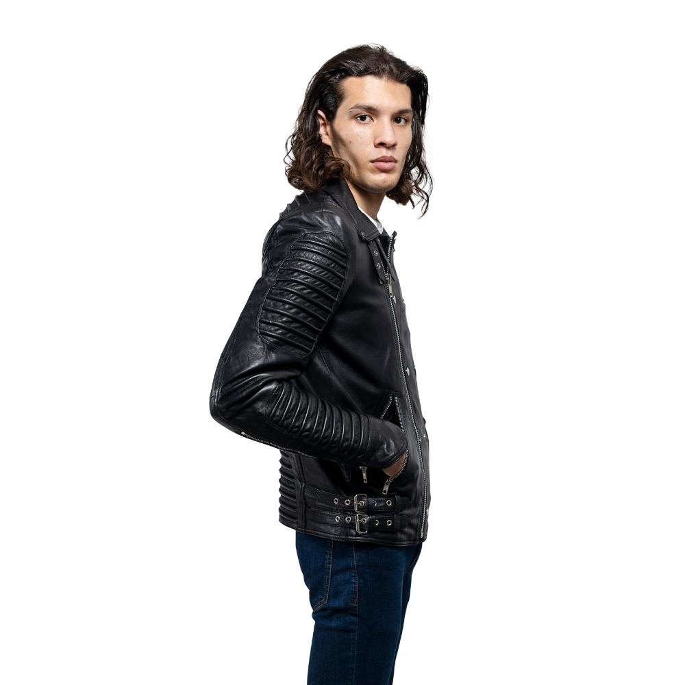 Brooklyn - Men's Fashion Lambskin Leather Jacket (Black) Men's Fashion Leather Jacket Best Leather Ny
