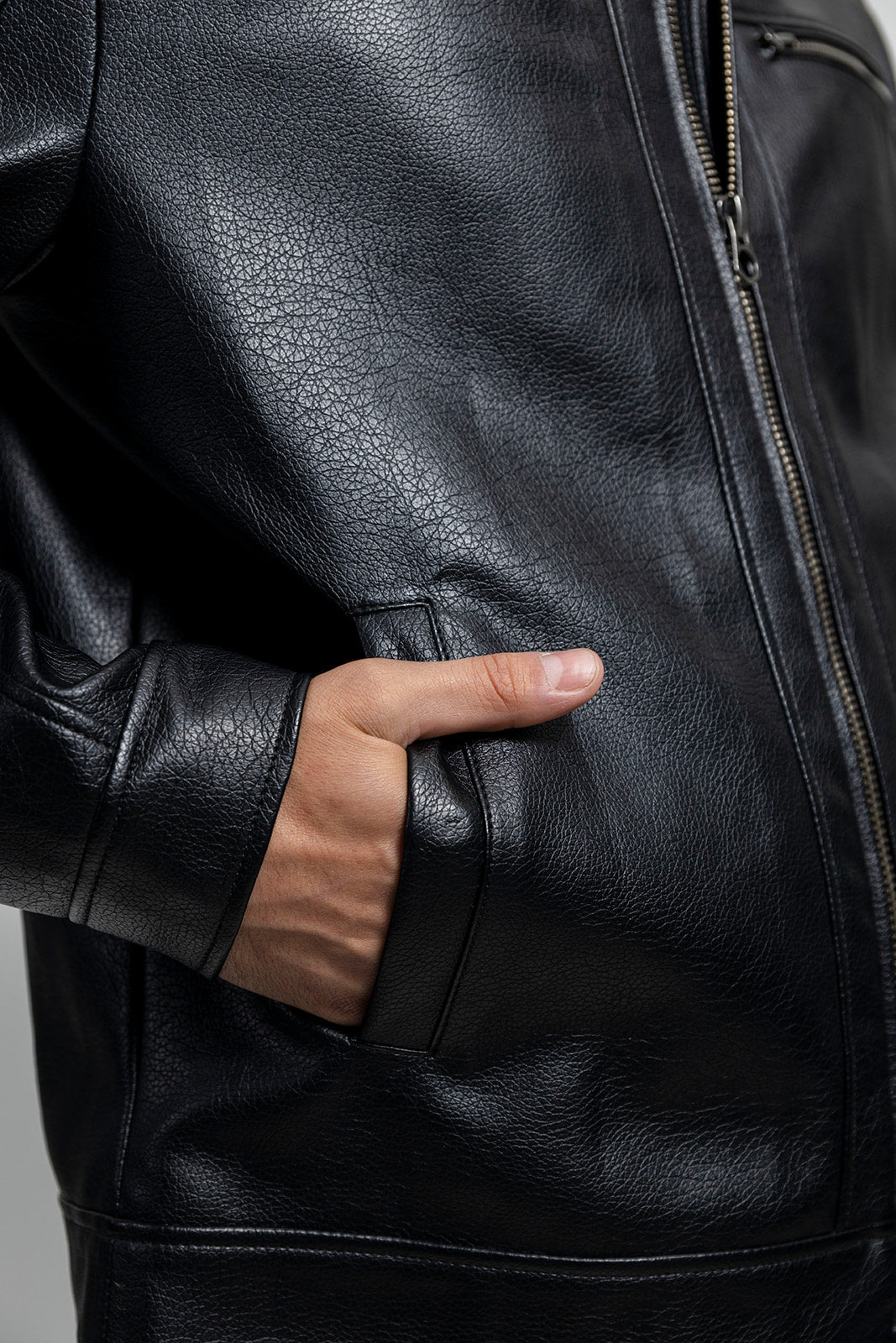 Conner Men's Vegan Faux Leather Jacket Men's Vegan Faux Leather jacket FMCo