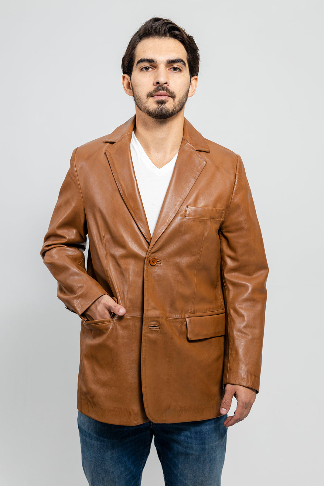Esquire Mens Leather Jacket Men's Fashion Jacket FMCo