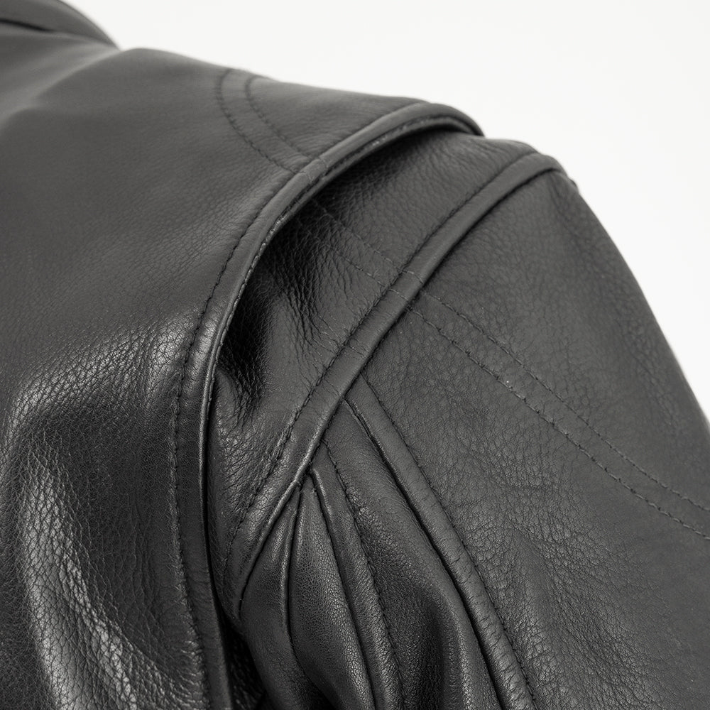 Mad Max - Men's Leather Motorcycle Jacket (Black) Men's Motorcycle Jacket Best Leather Ny