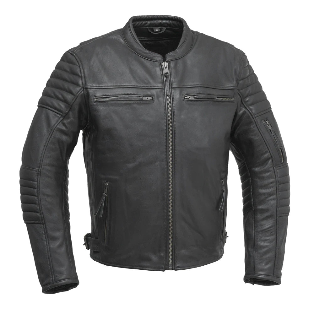 KINGS - Men's Leather Motorcycle Jacket Men's Motorcycle Jacket Best Leather Ny