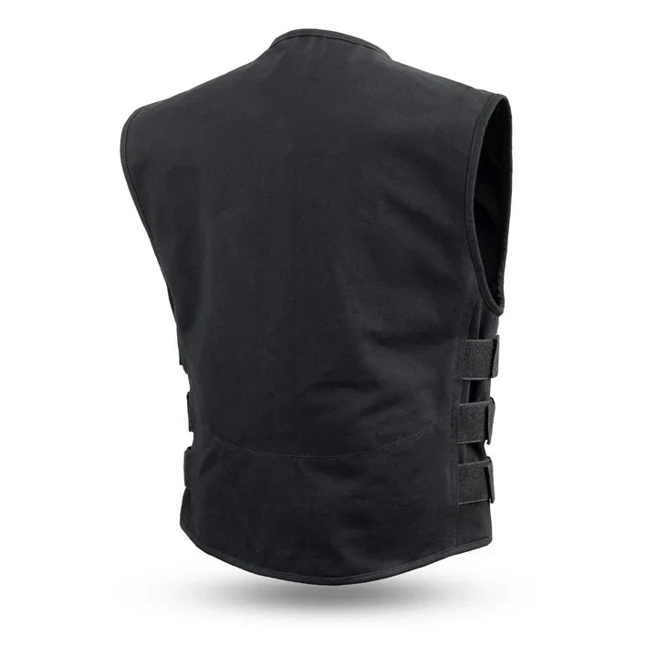 Nomad - Men's Motorcycle Swat Style 20oz. Canvas Vest Men's Canvas Vests Best Leather Ny
